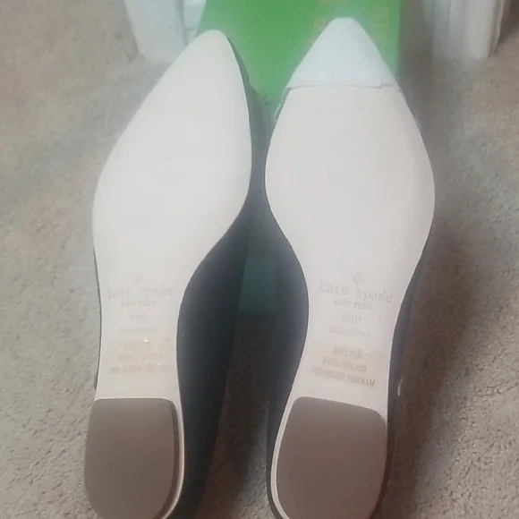Kate Spade Black and Tan Flats with Metallic Embellishments - Picture 5 of 8